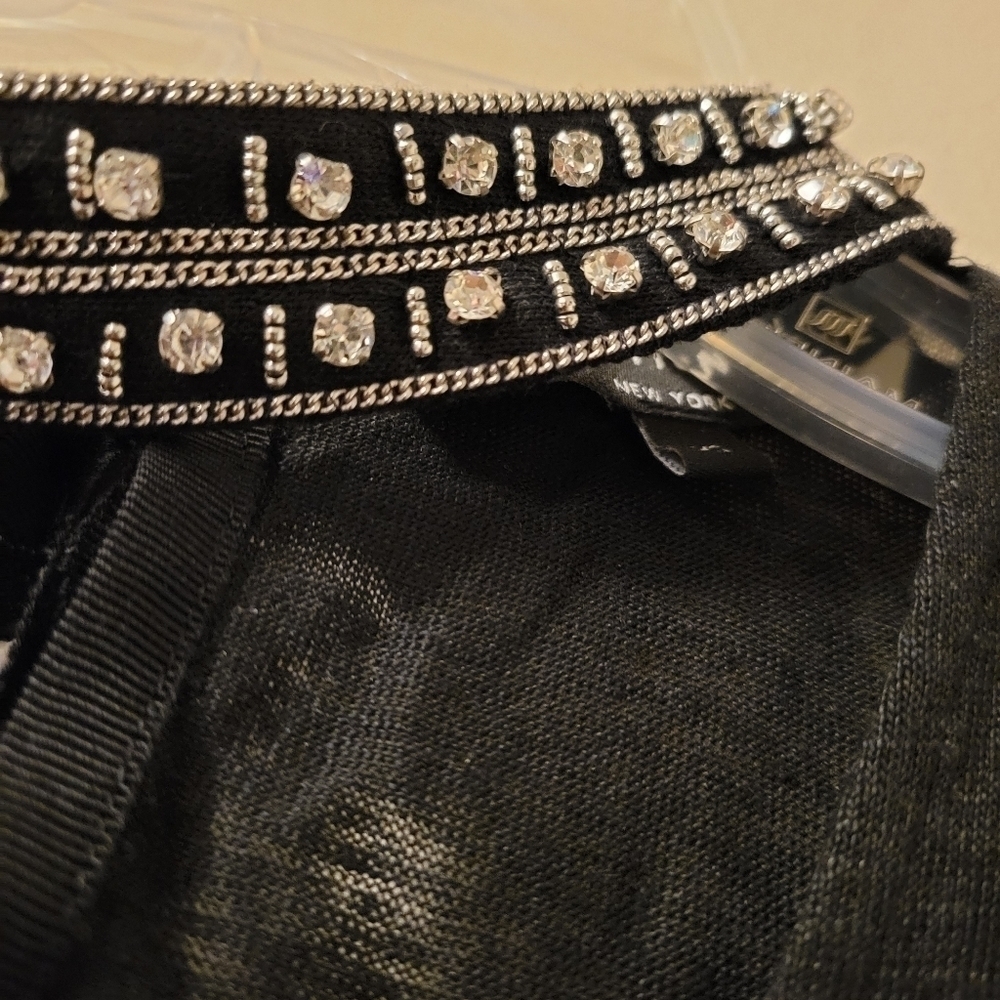 Generation Love Black Linen Lolita Embellished Top - Picture 5 of 9